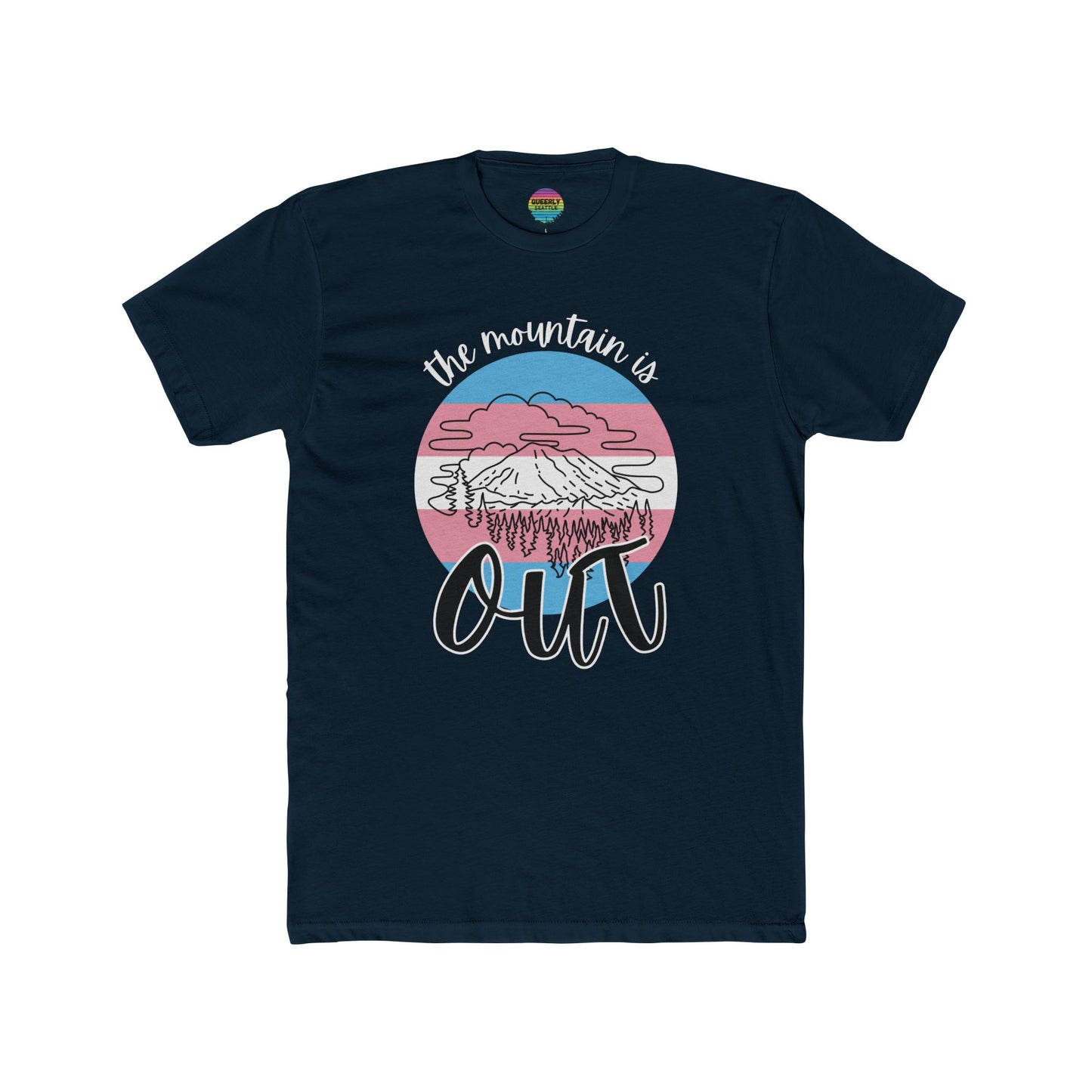 The Mountain is Out - Trans Pride - Masc/Unisex Cut - Short Sleeve Tee