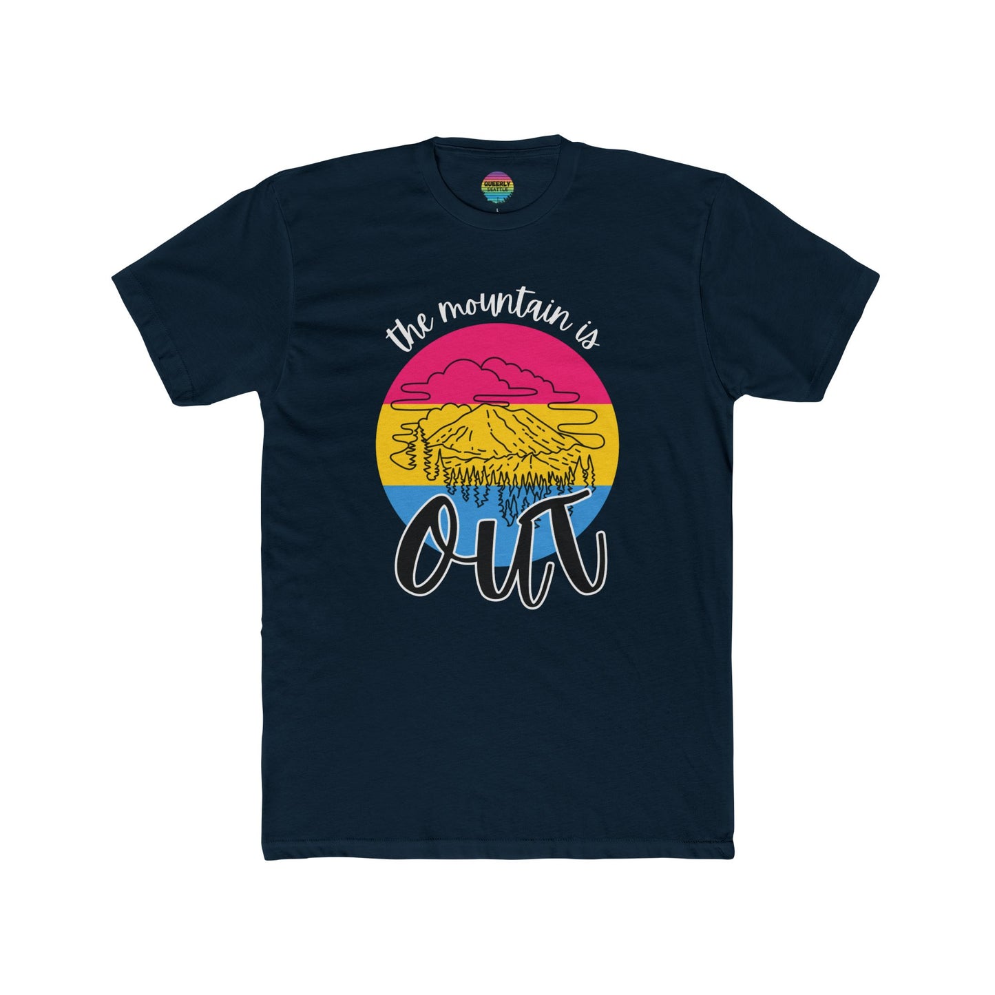 The Mountain is Out - Pansexual Pride - Masc/Unisex Cut - Short Sleeve Tee